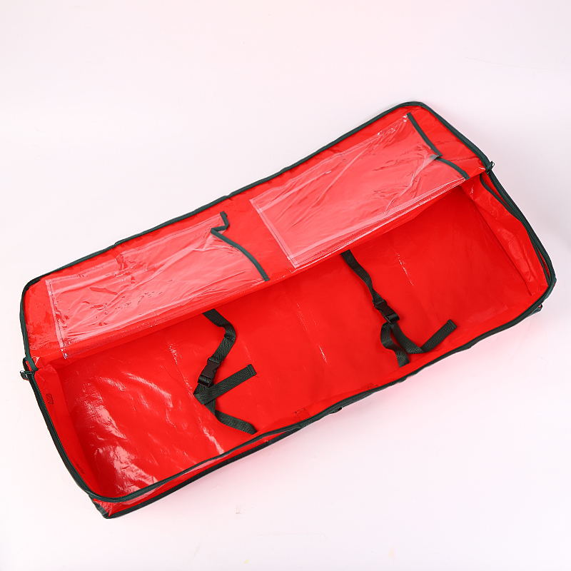 Venta directa de fábrica de comercio electrónico transfronterizo Amazon rojo PE varios colores decoración navideña rollo de papel bolsa de almacenamiento en stock