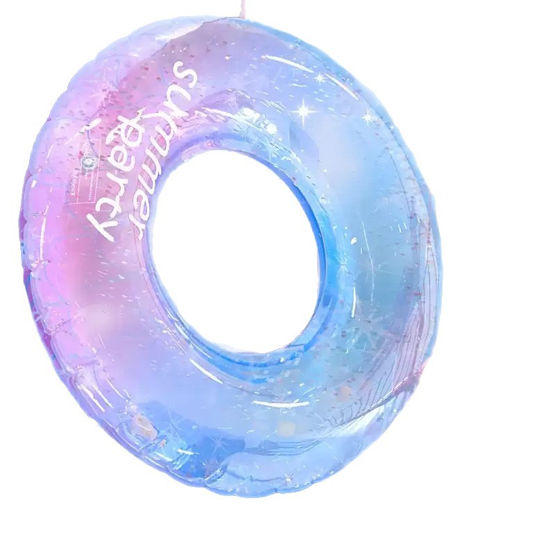 Anillo de natación de cielo estrellado Anillo salvavidas engrosado para adultos para hombres y mujeres Anillo inflable para las axilas de verano para niños Equipo para adultos con manijas grandes