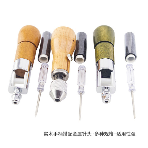 Leather hand stitcher sewing machine craft DIY leather art leather carving sewing tool cow leather leather carving tool