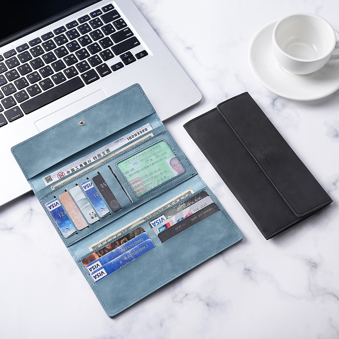 Cartera transfronteriza para hombres nueva simple multi-tarjeta multifuncional larga bolso de cartera para hombres nicho en un hombre mayorista