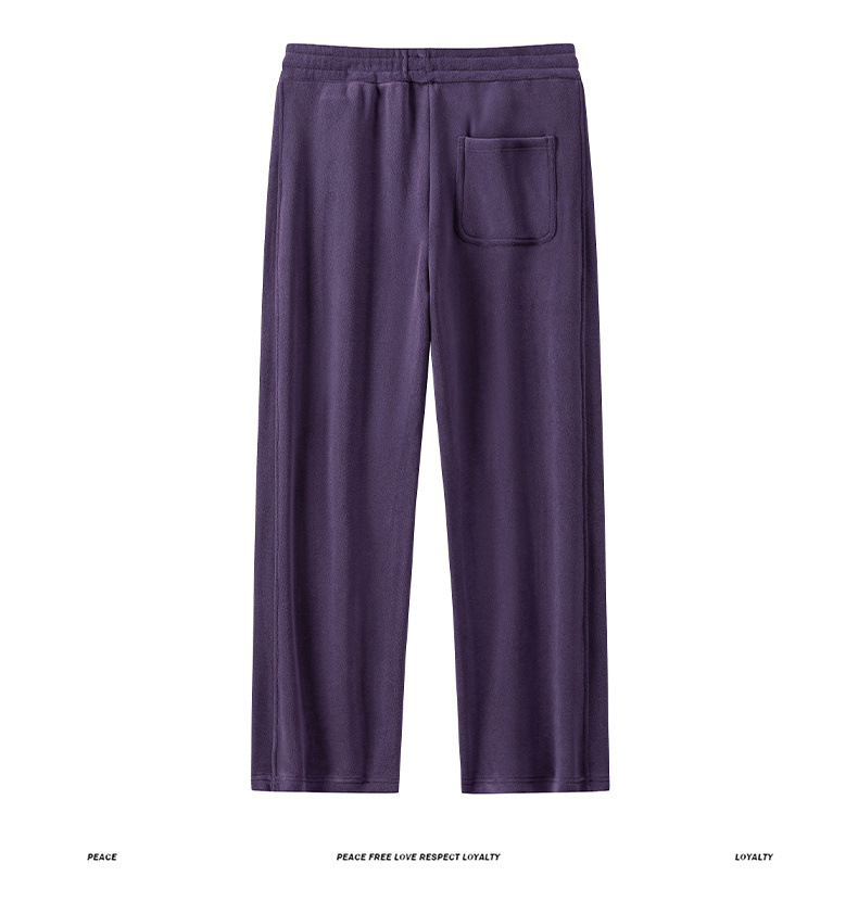 Heren winterjoggingbroek met fleecevoering - 360 g dubbelzijdige Sherpa thermische loungebroek, relaxte pasvorm en rechte pijpen (maten M-4XL)_voghion.com