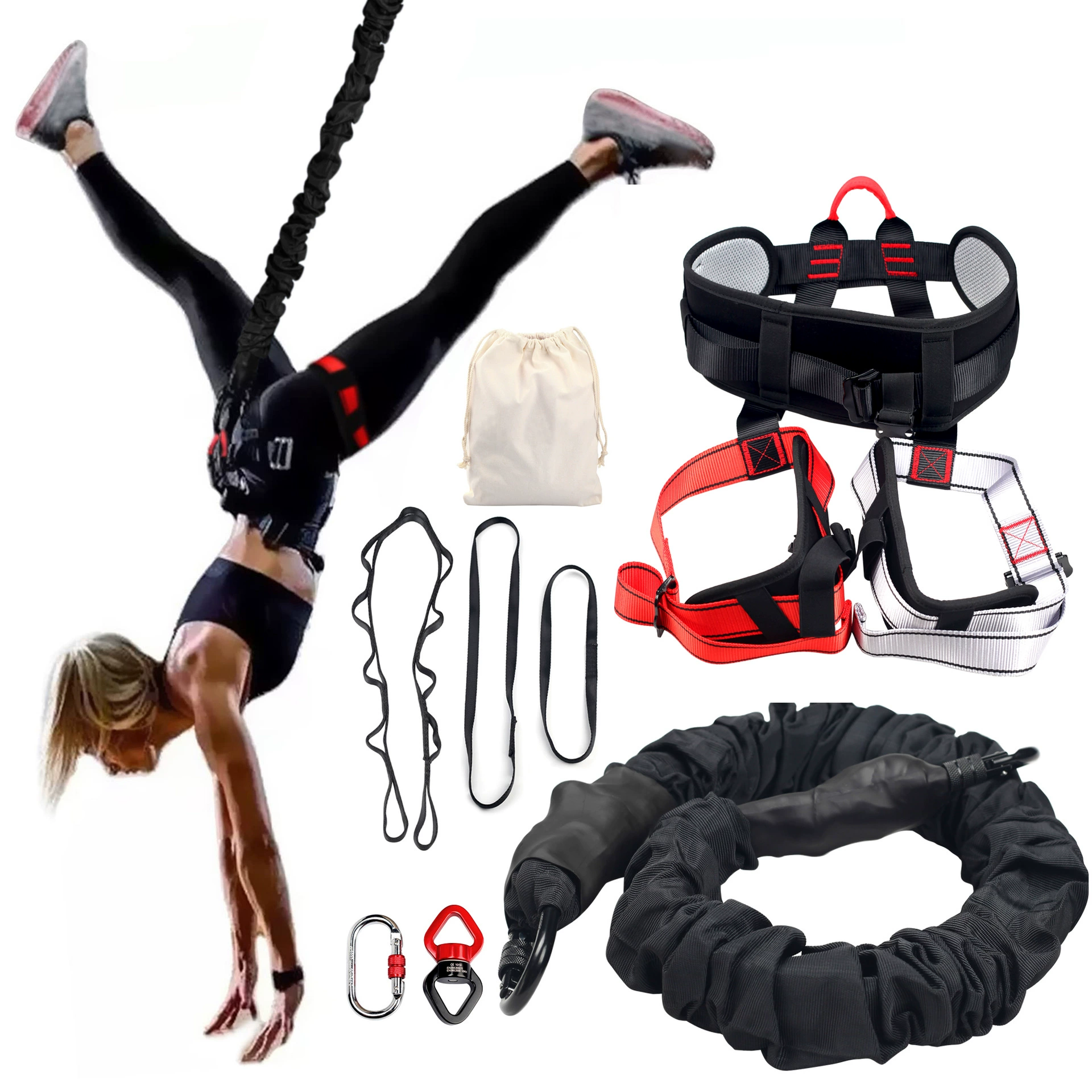 Indoor Bungee Vigor with bungee College Air Yoga Strap Rope Yoga Studio Training Hanging Equipment