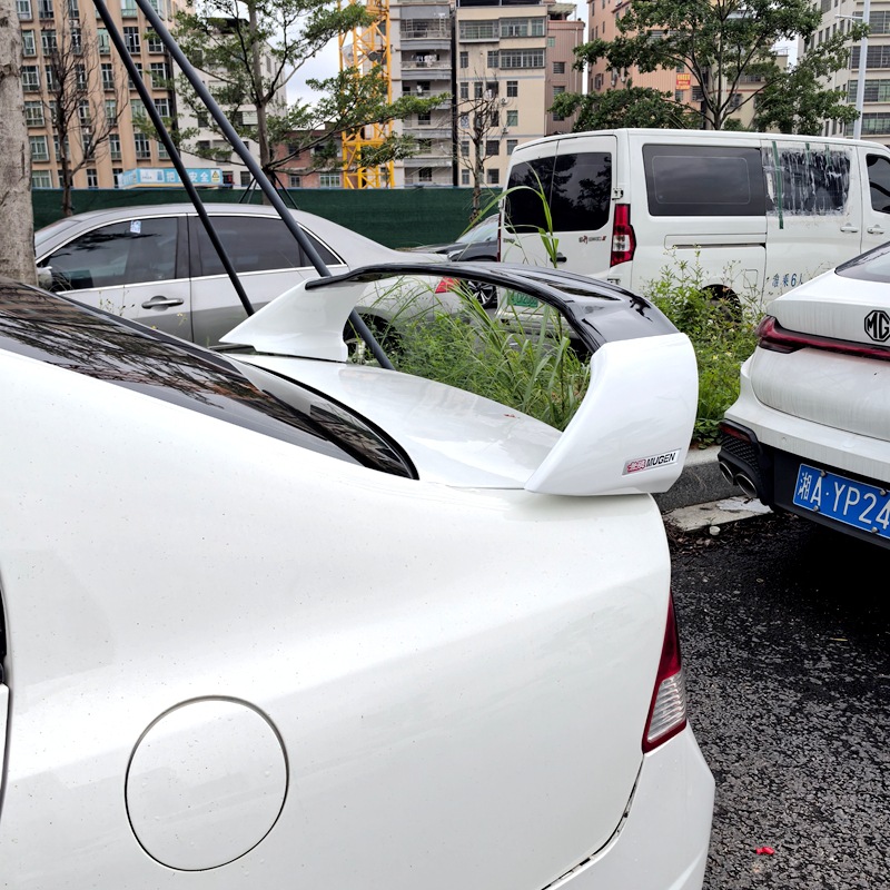 Suitable for 2006-2011 Civic Modified Rear Wing Siming Fd2 High-Top Perforated Installation Rear Wing Car Fixed Wing