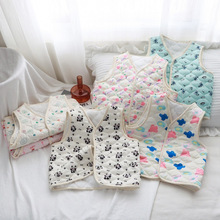 儿童马甲秋冬新男女童碎花宝宝保暖背心加厚中小童内外穿无袖上衣