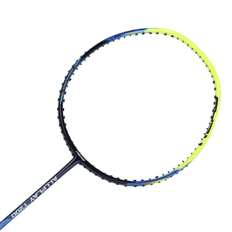Ракетка для бадминтона Hyde full carbon 4U, матч, комплект ракеток ALLPLAY T200 неоново-зелёный