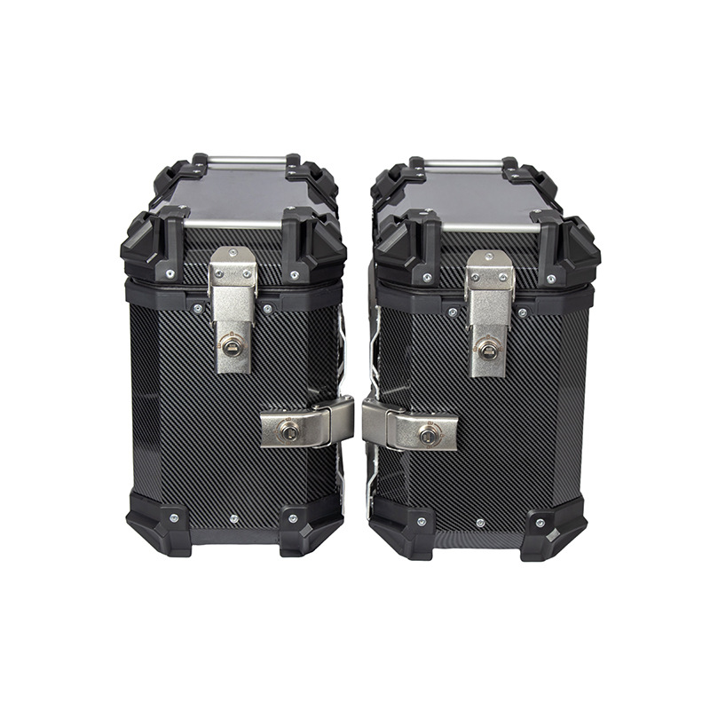38L Water Transfer Printing Side Box Motorcycle Large Capacity Luggage Box Waterproof Side Hanging Box Motorcycle Accessories Side Tail Box