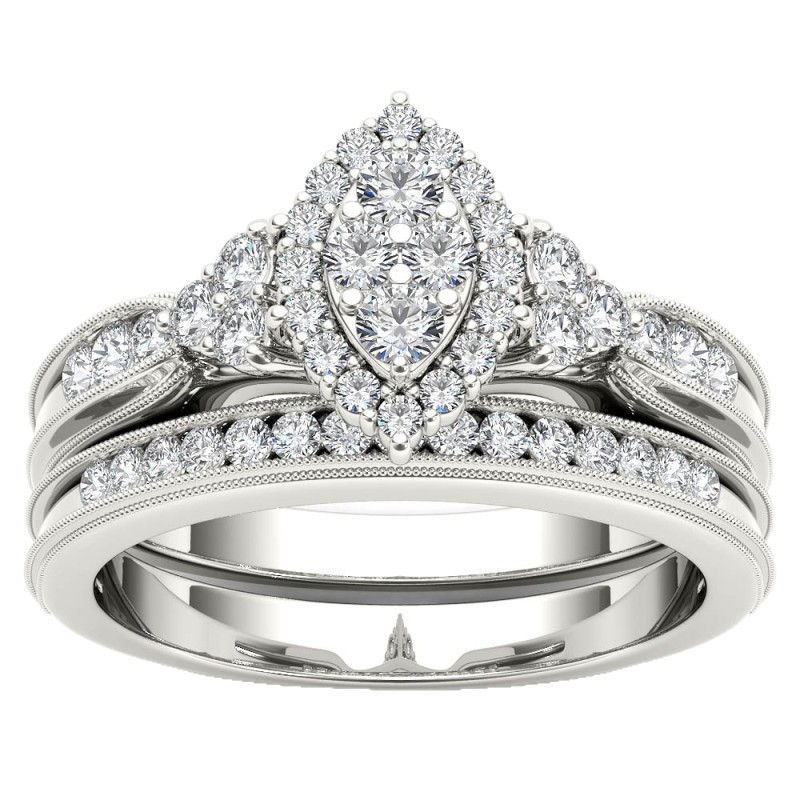Stackable Minimalist Ring Set With Cubic Zirconia For Women_voghion.com
