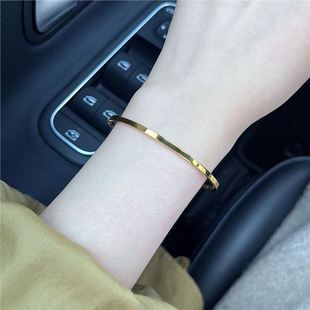 Zhoujia Style Light Luxury Super Glittering Gold Glittering Heritage Bracelet Women's Internet Celebrity Bracelet Simple Design Textile Bracelet