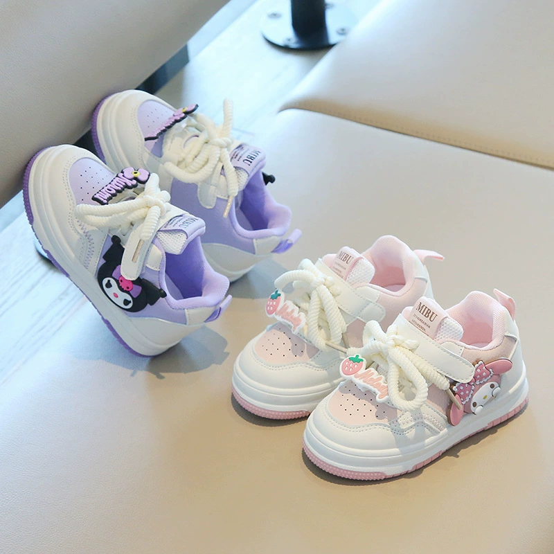 Детские кроссовки для девочек 2025: весенне-осенние новинки, повседневная обувь, высокие кеды для маленьких девочек, милые мультяшные детские туфли
