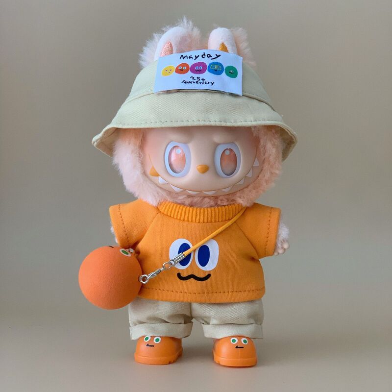 10cm/15cm/20cm棉花娃娃娃衣T恤五月天明星周边应援服拉布布衣服|undefined
