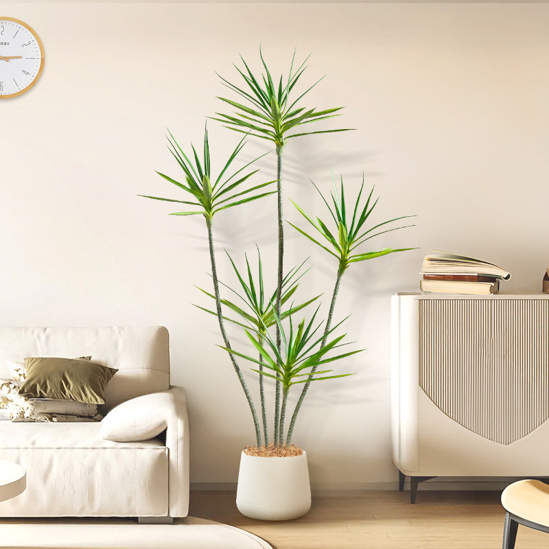 Simulación de plantas verdes Sentimiento avanzado Tequila Árbol falso Planta en maceta Sala de estar Entrada Luz de alta gama Decoración de interiores de lujo Plantas