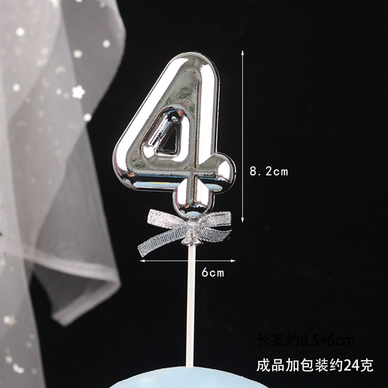 Decoración digital para pasteles 0-9, 3D oro/rosa, inserto para cumpleaños – Mayorista de Yiwu image 69