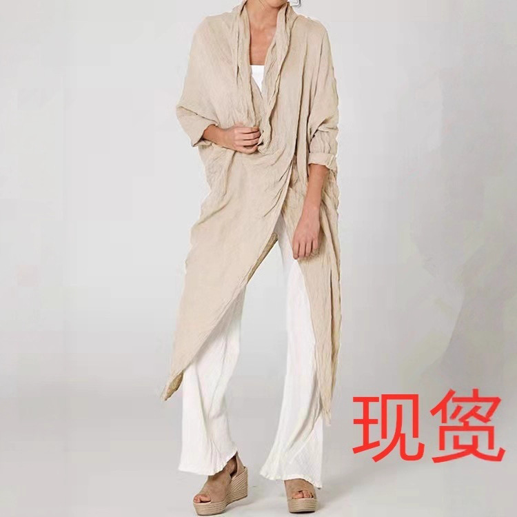 Cross-Border European and American Women's Fashion 2025 New 100% Cotton Blouse, Factory Direct Sale, Loose Fit, Elegant Commuter Style