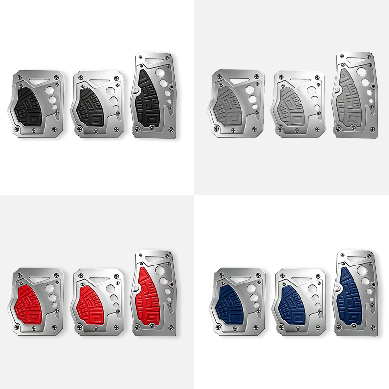 Universal car brake pedal, aluminum alloy anti-slip and wear-resistant pedal, car modification accessories, customizable for cross-border sales