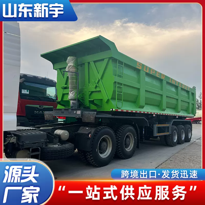 销往非洲豪沃自卸车 6*4矿用土方工程车 右驾驶舱集装箱后翻车