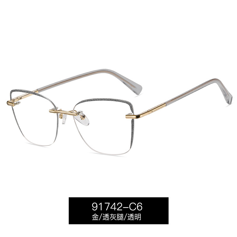 91742 nuevo modelo explosivo para atacar el diseño sin marco con borde brillante simple y versátil de la fábrica de enfoque de moda mujer spot