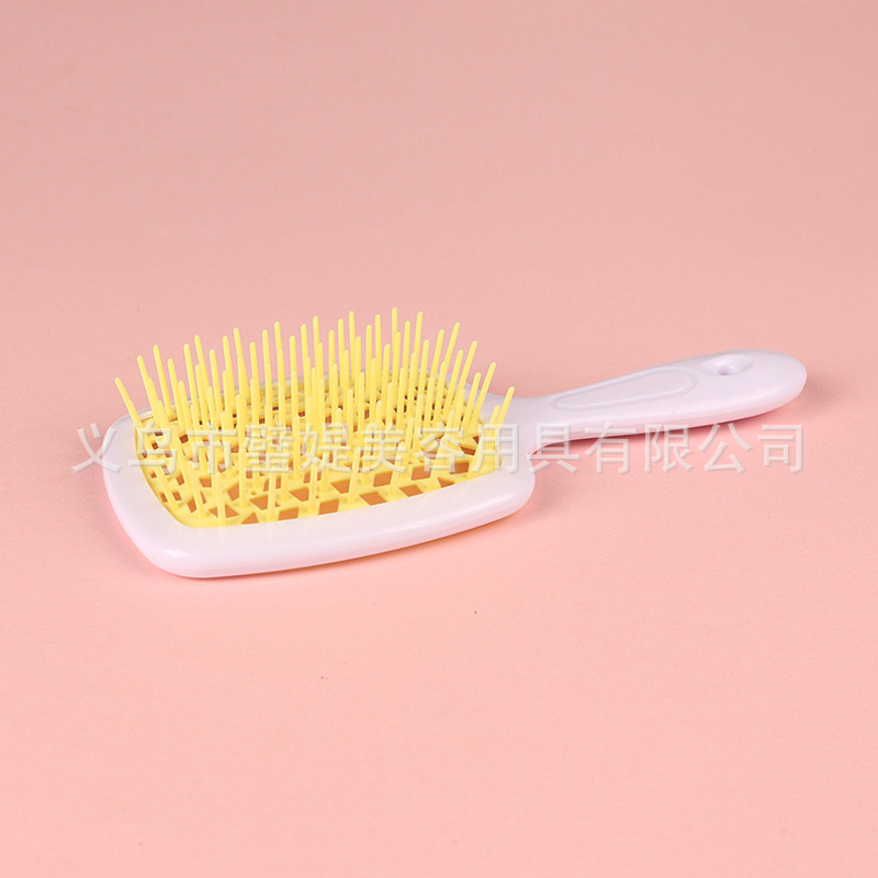 Peine Masajeador con Cojín de Aire de Malla Cuadrada de ABS para Cabello Seco y Húmedo image 18