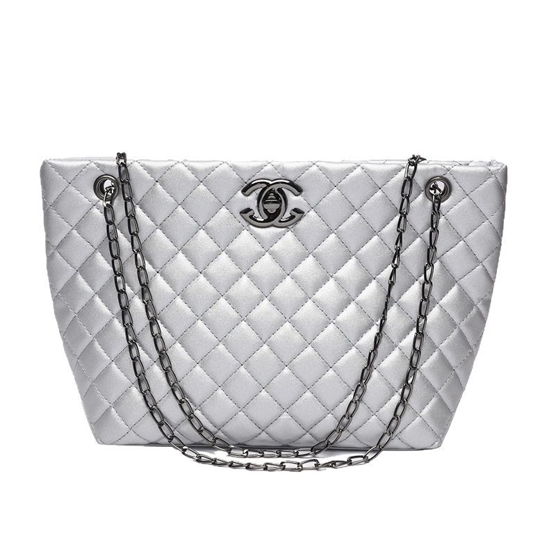 Bolso tote estilo Chanel 2025 para mujer, bolso bandolera acolchado con cadena, venta al por mayor para comercio exterior.