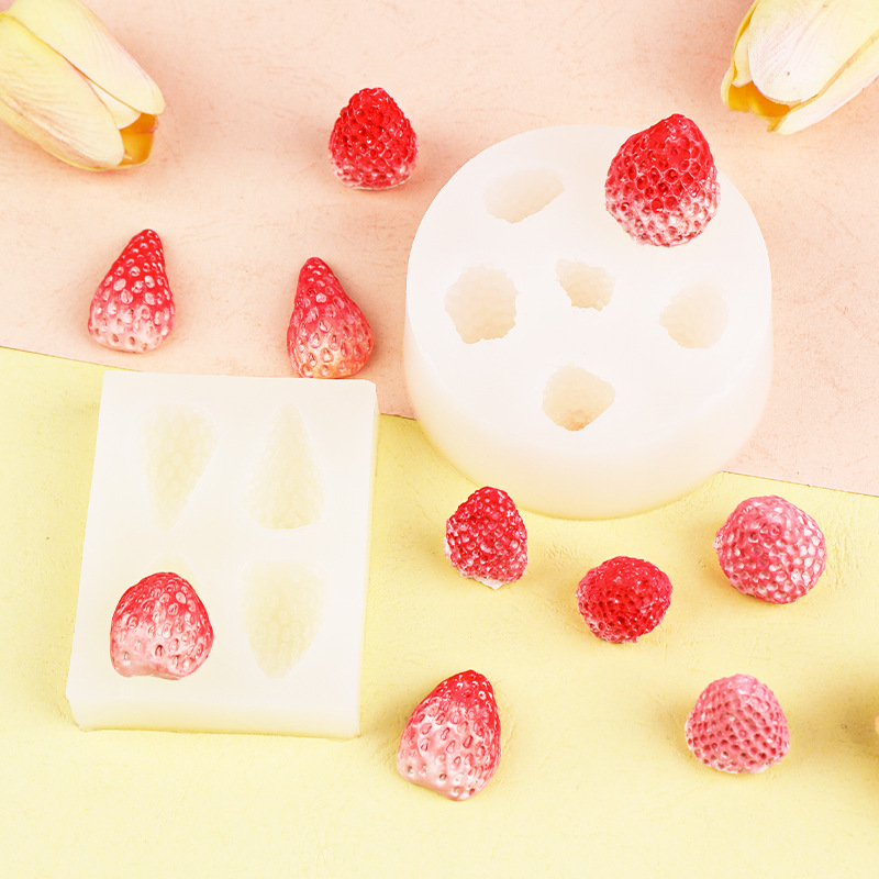 Silica Gel Material Casual Elegant Cute Fruit Silica Gel Kitchen Molds 1 Piece
