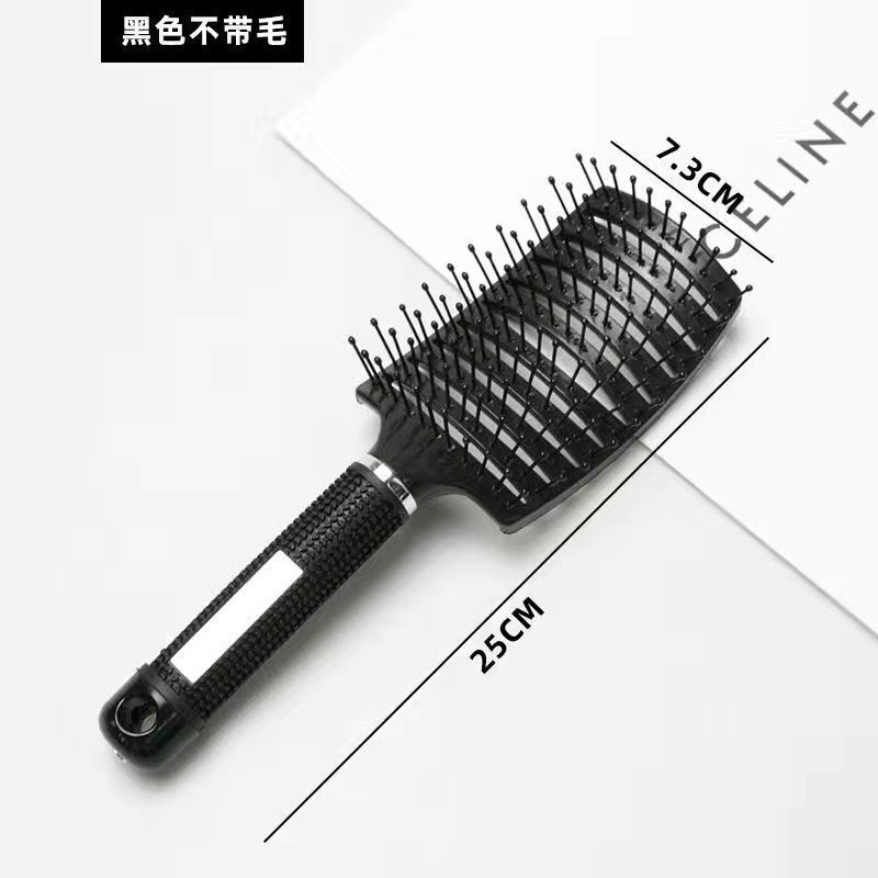 震え音の高い頭蓋の頂順髪の広い歯の大きいカーブの美容の櫛の骨のカールの形のふわふわしている櫛の男性のアーチ形のマッサージの櫛|undefined