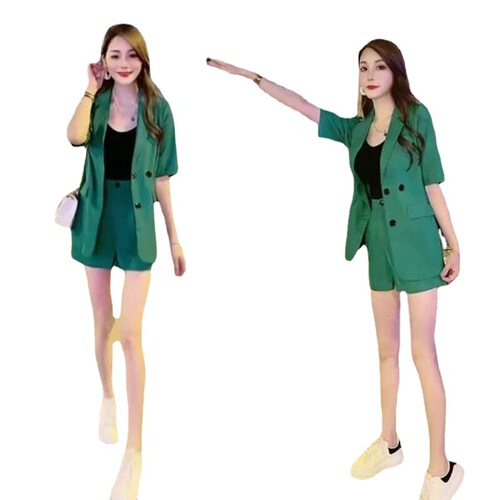 Casual suit suit pants 2026 new women's Korean casual fashion shorts two-piece summer thin style
