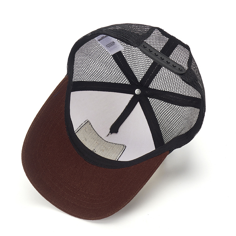 Moda hip-hop dibujos animados anime sombrero personalidad ala ancha camión americano sombrero del conductor sombrero del sol pato animal malla