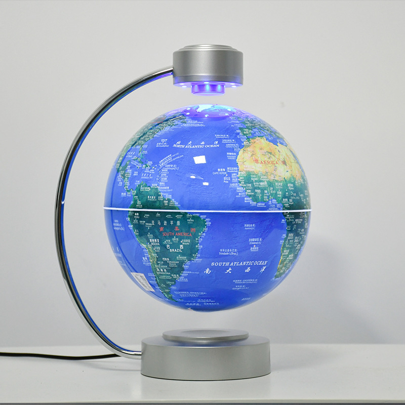 Globe Wholesale Luminous Night Light New and Unique Student Birthday Gift 8inch Hd Maglev Ornament Globe