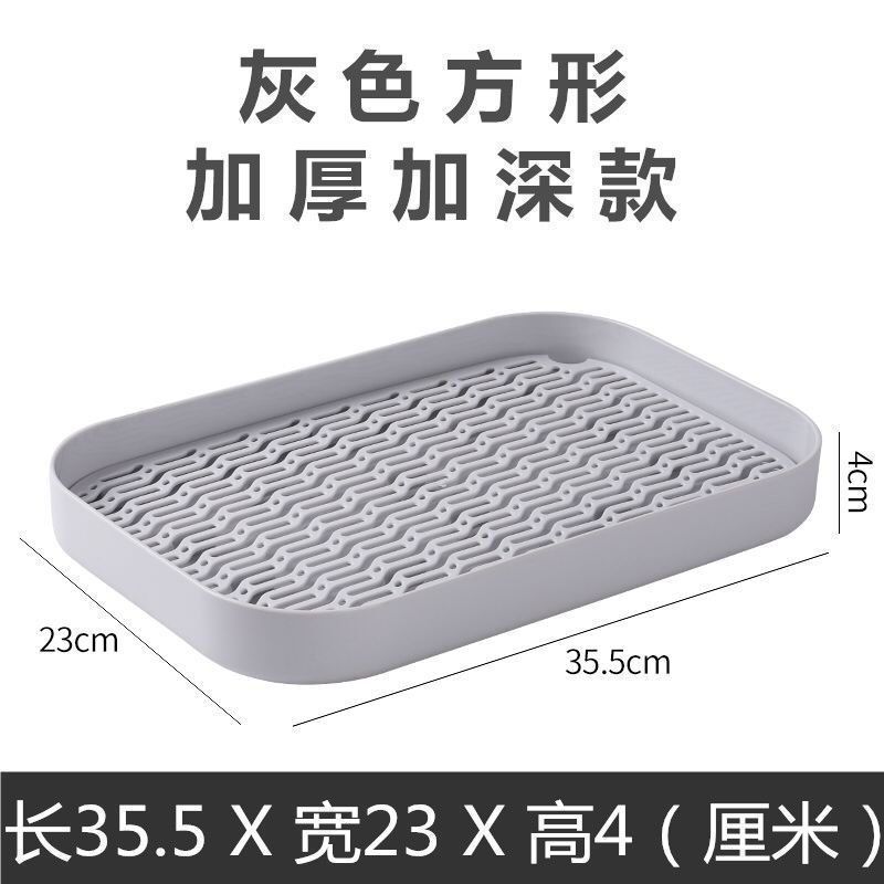 Tazas de doble capa bandeja de drenaje de agua sala de estar hogar taza de mesa taza de menú bandeja taza de almacenamiento profundizar estante de almacenamiento