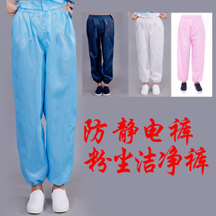 Dust-proof Pants, Anti-static Work Pants, Single-piece Men's and Women's Work Clothes, Anti-dust Static Pants, Polished Food Pants, Labor Protection
