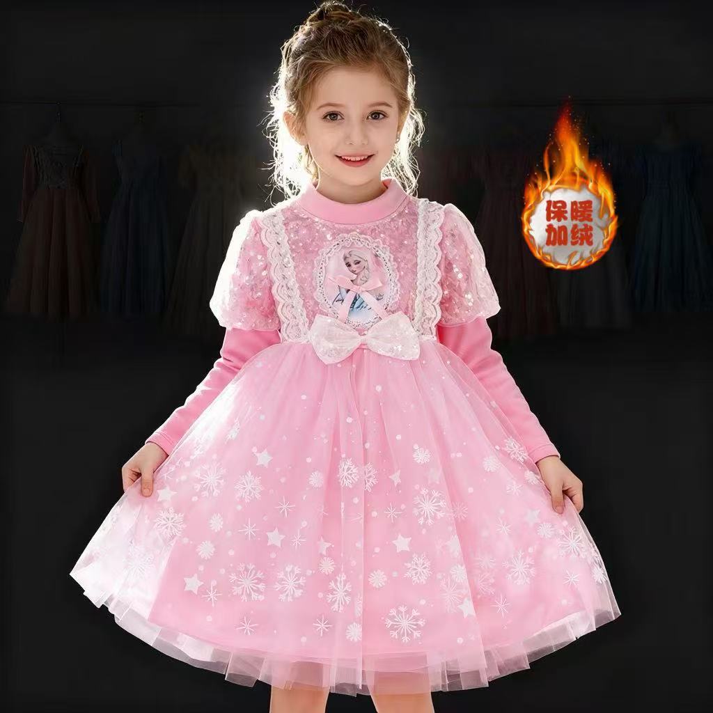 Frozen Elsa Princess Dress Girls Dress Halloween Christmas Dress Skirt Bohemian