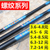 Liuzi fishing gear glass reinforced furry fishing rod 37 tune stream rod fish rod super hard tuning fishing gear short fisherman pole hand rod