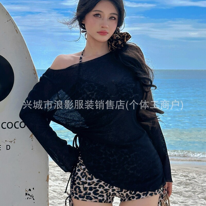 Swimsuit for Women, Plus-Size Girls, Covers the Body and Makes Them Look Slimmer, High-End Three-Piece Set, Large Size Beach Vacation Swimwear, Bikini, Hot Springs