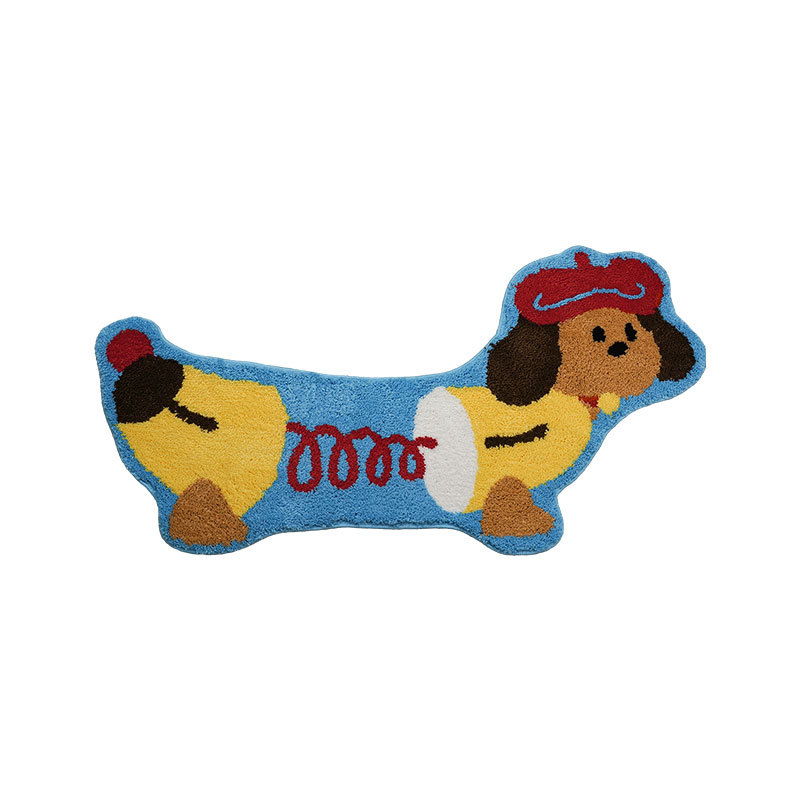Una pieza de alfombra flocada de cabello, alfombra de baño, alfombra de mechón de dormitorio, alfombra de sala de estar personalizada, alfombra de musgo tejida