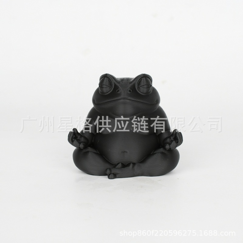 跨境Chubby meditating frog 有趣可爱的胖乎乎打坐青蛙|undefined