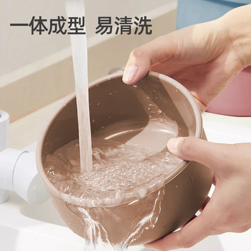 Caja de silicona redonda sellada aislamiento térmico caja de almuerzo calentamiento por microondas con cubierta