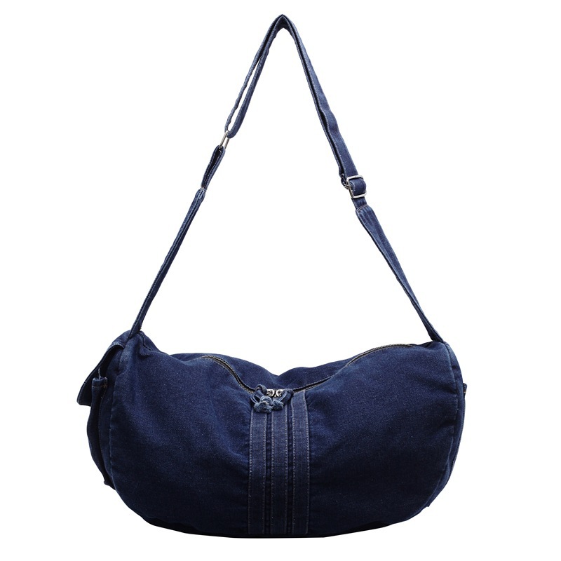 Nuevo estilo perezoso bolso de hombro de mezclilla para mujer moda otoño e invierno bolso de mensajero de gran capacidad casual de alta gama