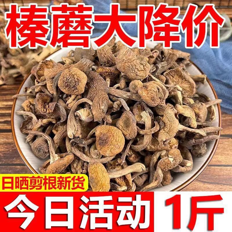 2024东北特产野生榛蘑丁干货小鸡炖蘑菇长白山臻蘑无根新货
