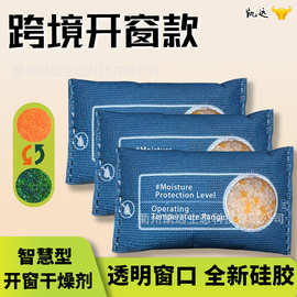 智慧型变色硅胶开窗干燥剂去除湿回南天车载专用除湿袋亚马逊同款