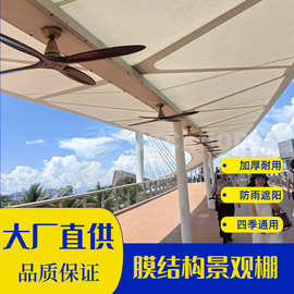 厂家直发 张拉膜结构景观棚 户外这样防雨汽车充电桩广场停车棚