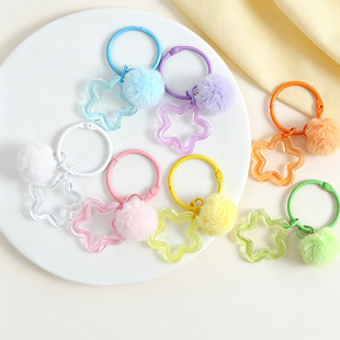 ���²�ɫ�����ë��3cm��Ȧ耳׿�diy�ֹ�ƴ����������Ʒ���l