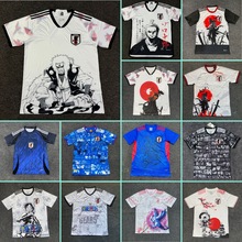 日本国家队球衣樱花海贼王武士动漫版训练服服饰足球服跨境代发