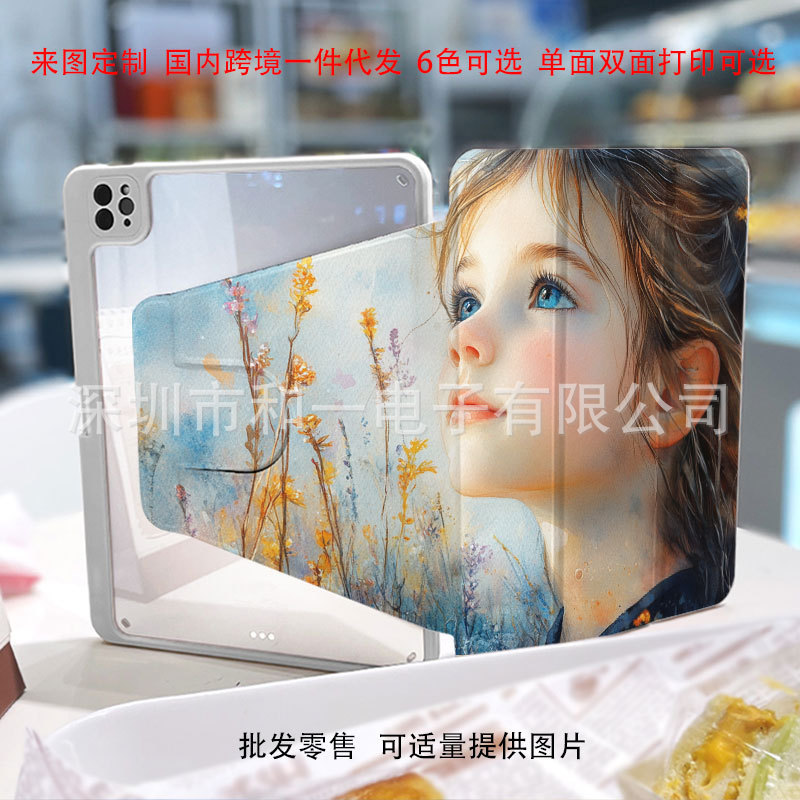 ドロップシッピングカスタマイズされた 30% オフ 360 度回転タブレット保護カバー Apple iPad 用ペンスロット付きスリープウェイク|undefined