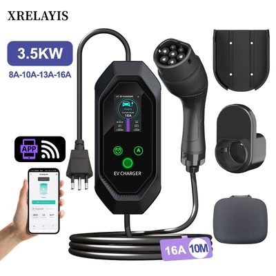 TYPE2 charging station 7KW European Elektrikli avtomobil şarj stansiyaları - 5m-upgraded-version-type2-european-standard-single-phase-16a-368kw-5m