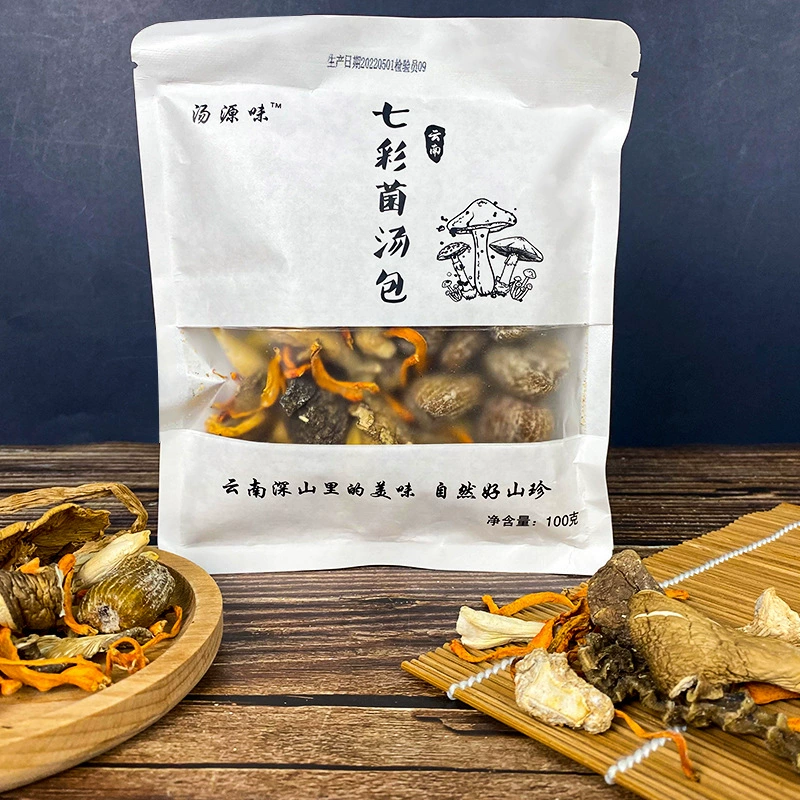 Фабрика питания красочный грибной суп мешок Кордицепс цветок гриб сухие ингредиенты суп медицина в наличии оптом