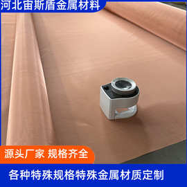 超级电容器电极纯铜丝网0.04x250 0.05x200目99.9%紫铜网