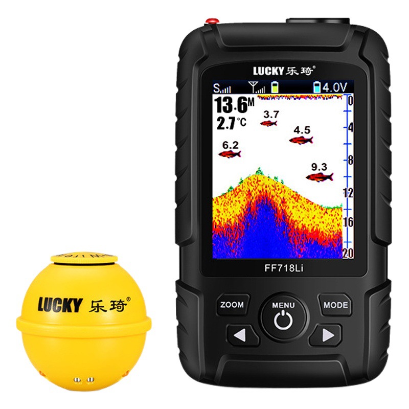 Leqi fish finder color screen sonar wireless visual high-definition underwater fish finder outdoor supplies fishing gear wholesale