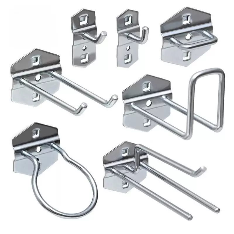 单直单斜挂钩五金方孔工具挂板洞洞板展示架壁挂配件挂墙收纳