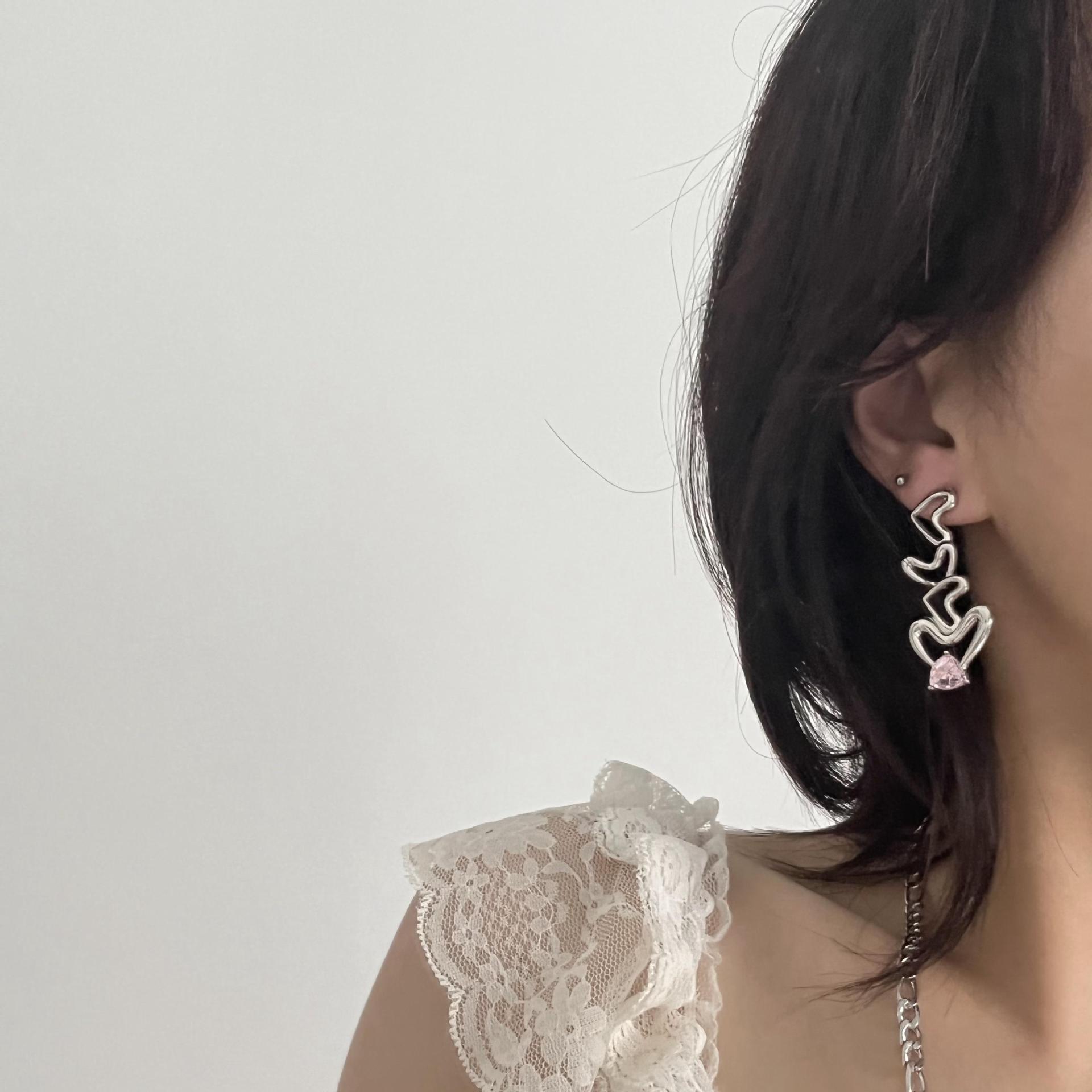 Fashion Heart Shape Alloy Inlay Rhinestones Womenu0027S Pendant Necklace