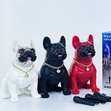 斗牛犬M15蓝牙音响M11重低音炮M12摆件全身狗无线插卡M10动漫音箱