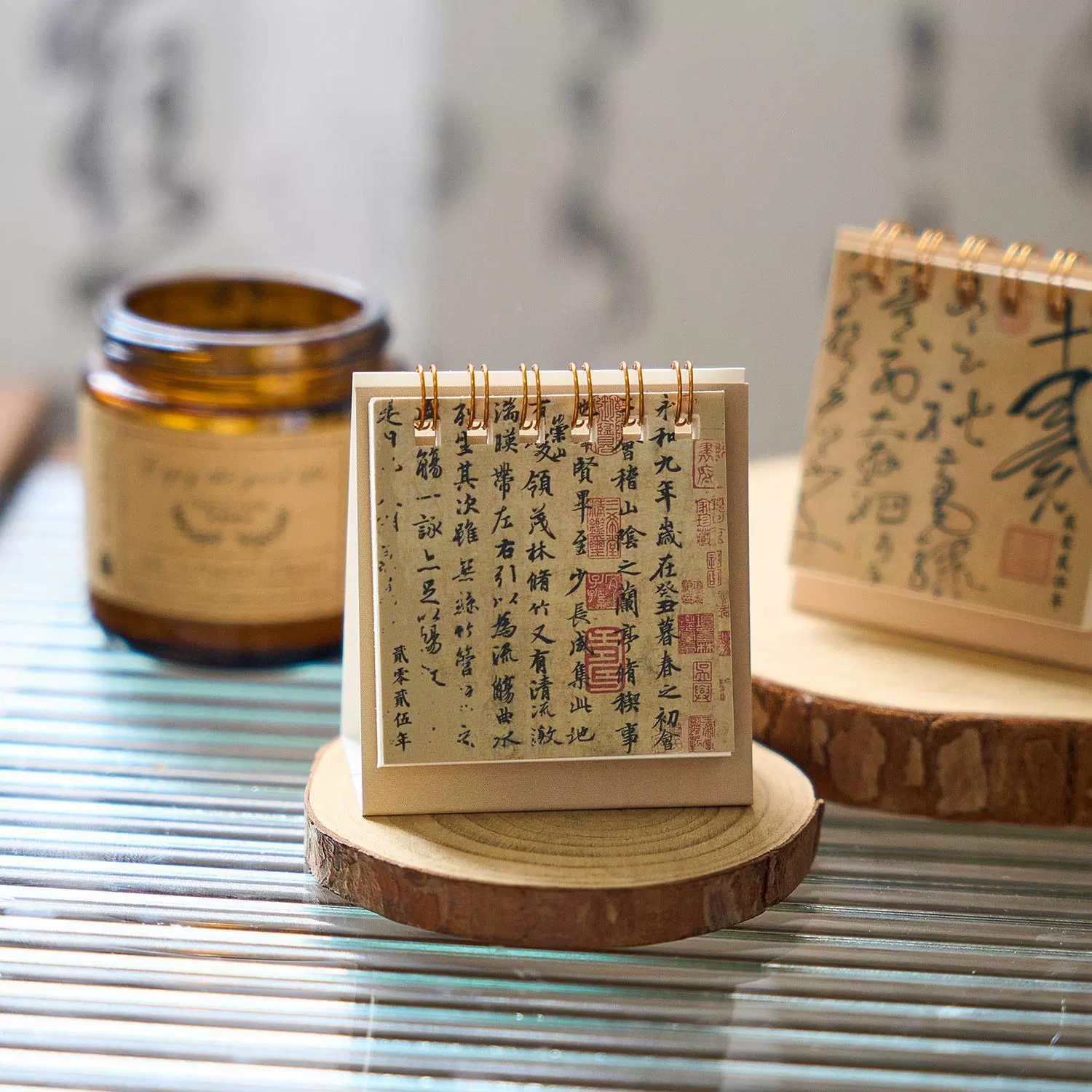 2025 мини-настольный календарь в древнем стиле, маленький календарь в китайском стиле, украшение для рабочего стола, Новый год, маленький настольный календарь, маленький календарь